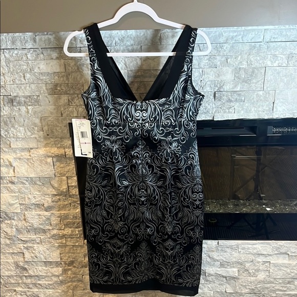 NWT Jones Wear Black Midi Sheath Dress with V-neck for Cocktail - Picture 8 of 14